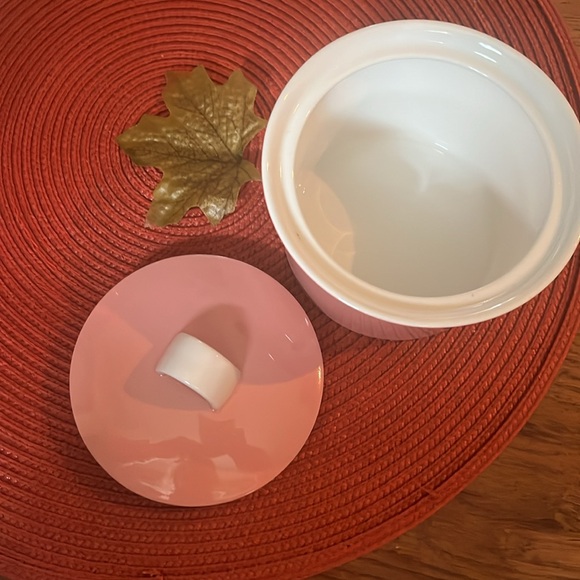 Vtg Mid Century Modern Mikasa Duplex Ben Seibel Pink/White Creamer & Sugar Set - Picture 5 of 6